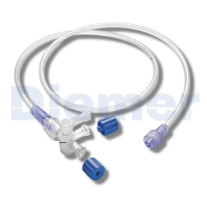 Llave de Tres Vías con Alargadera 
